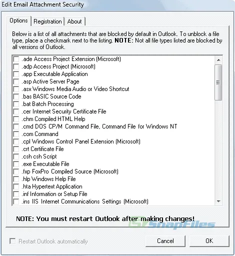 Attachment Security for Outlook Ekran görüntüsü 1