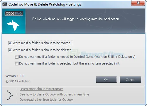 CodeTwo Move and Delete Watchdog Ekran görüntüsü 2