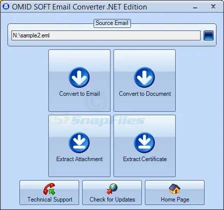 OmidSoft Email Converter Ekran görüntüsü 1