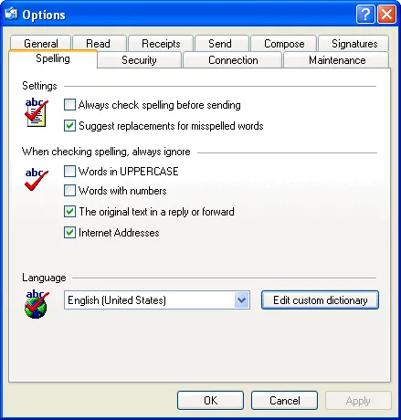 Spell Checker For OE Ekran görüntüsü 2