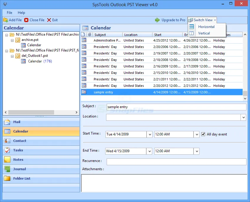 Systools Outlook PST Viewer Ekran görüntüsü 2