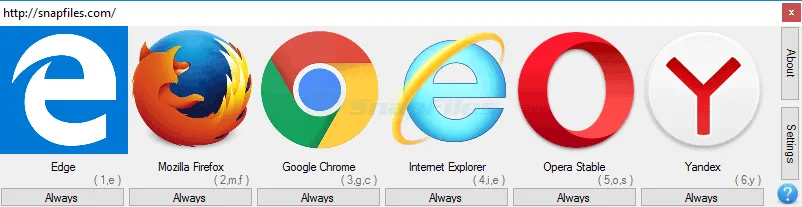 BrowserSelect Ekran görüntüsü 1