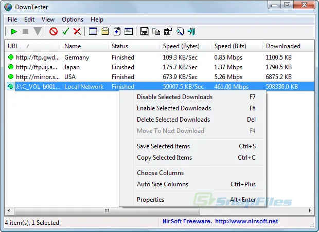 DownTester Ekran görüntüsü 1