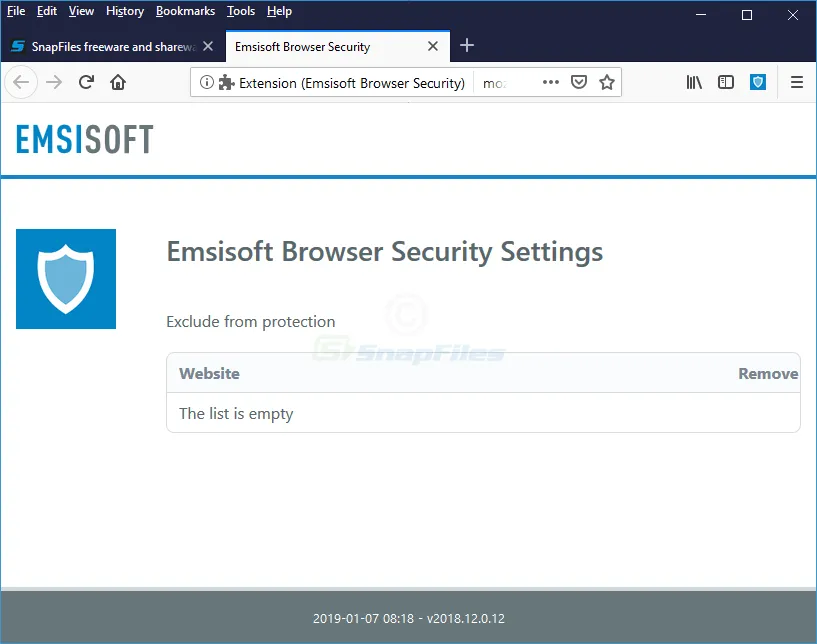 Emsisoft Browser Security for Firefox Ekran görüntüsü 2