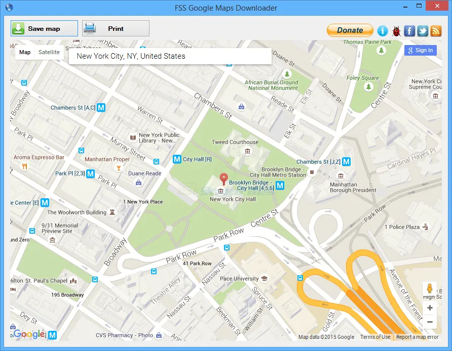 FSS Google Maps Downloader Ekran görüntüsü 1