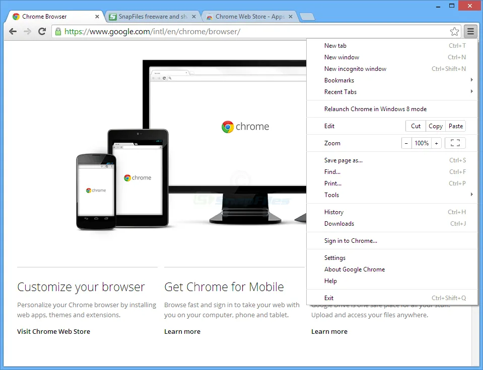 Google Chrome Ekran görüntüsü 1