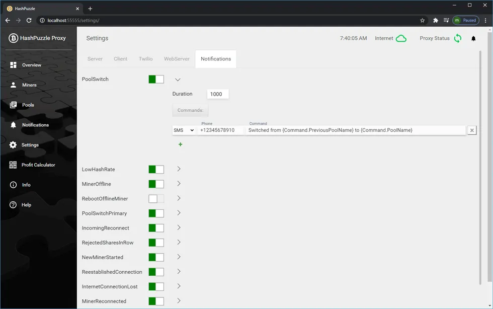 HashPuzzle Proxy Ekran görüntüsü 2