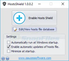 HostsShield Ekran görüntüsü 1