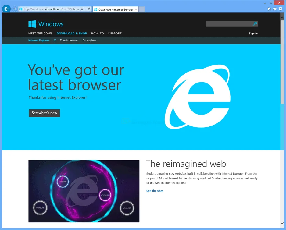 Internet Explorer 11 (Win7) Ekran görüntüsü 1