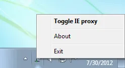 IE Proxy Toggle Ekran görüntüsü 1