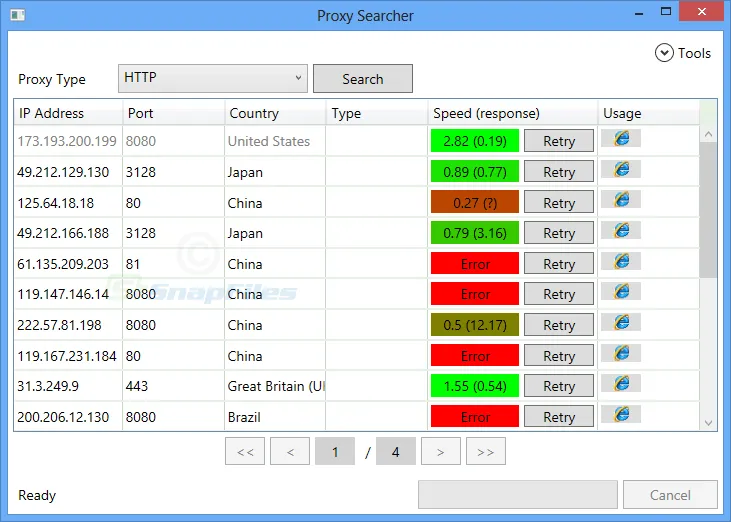 Burds Proxy Searcher Ekran görüntüsü 1