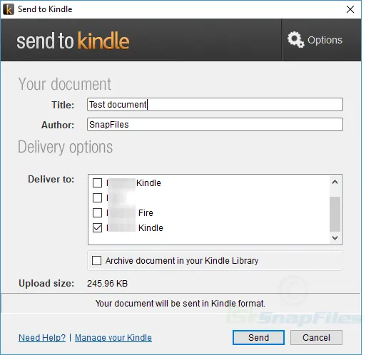 Send to Kindle Ekran görüntüsü 2