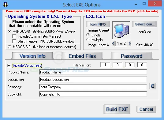 Advanced BAT to EXE Converter Ekran görüntüsü 2