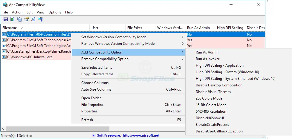 AppCompatibilityView Ekran görüntüsü 2