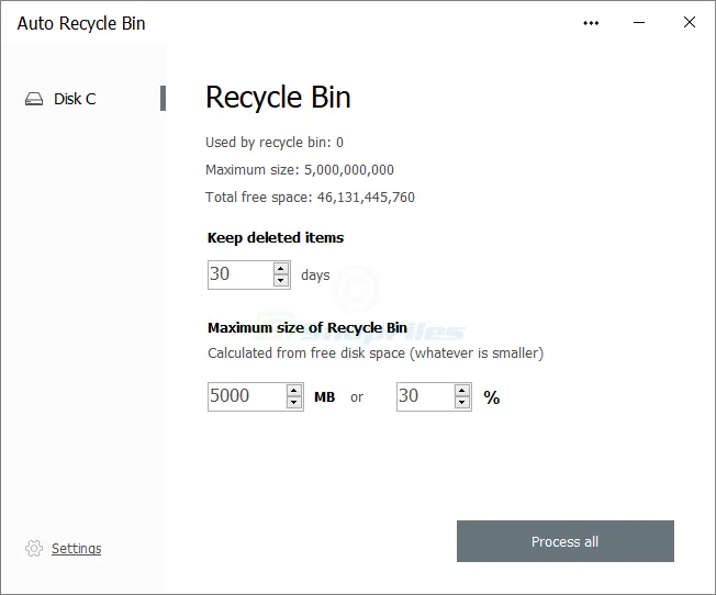 Auto Recycle Bin Ekran görüntüsü 1