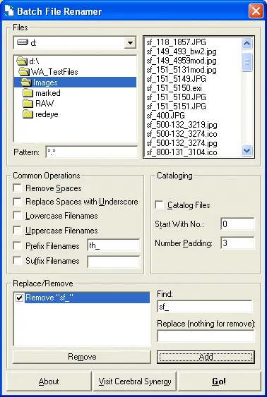 Batch File Renamer Ekran görüntüsü 1