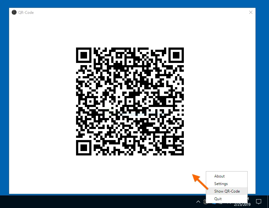 Clipboard to QR-Code Ekran görüntüsü 2