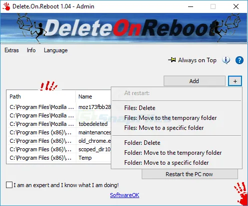 Delete.On.Reboot Ekran görüntüsü 2