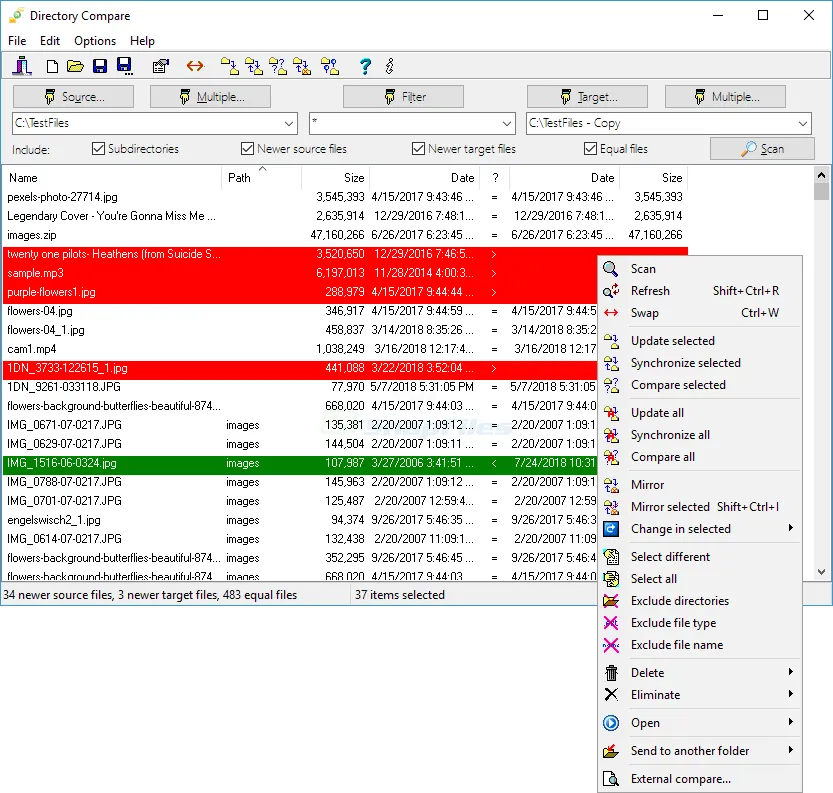 Directory Compare Ekran görüntüsü 1