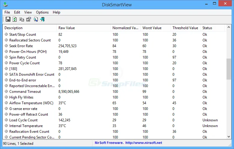 DiskSmartView Ekran görüntüsü 1