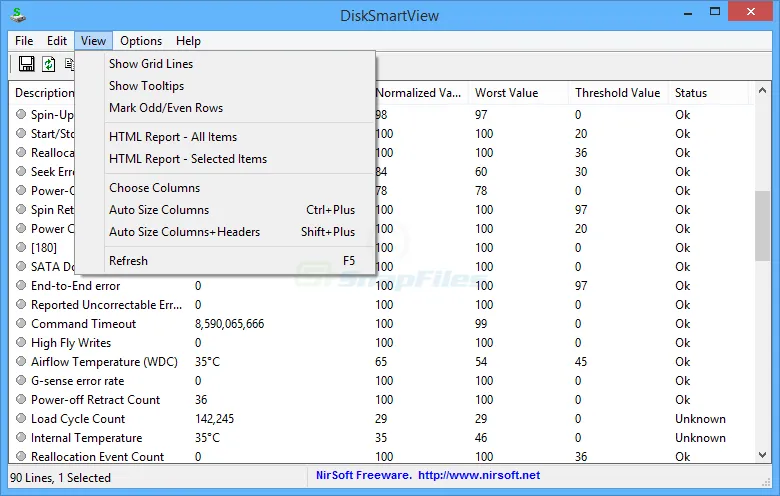 DiskSmartView Ekran görüntüsü 2