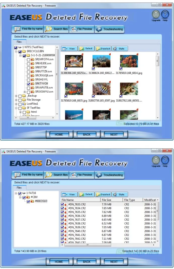 EaseUS Deleted File Recovery Ekran görüntüsü 2