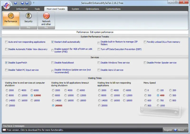 EnhanceMySe7en (Free Version) Ekran görüntüsü 2