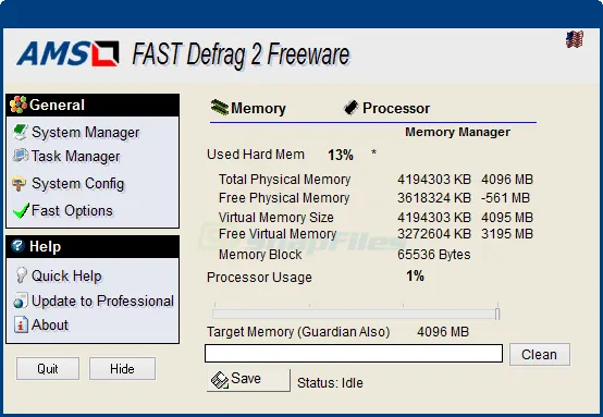 Fast Defrag Standard Ekran görüntüsü 1