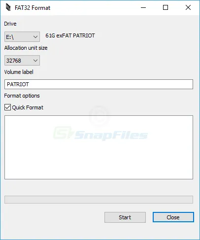 Fat32 Format Ekran görüntüsü 1