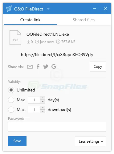 O&O FileDirect Ekran görüntüsü 2