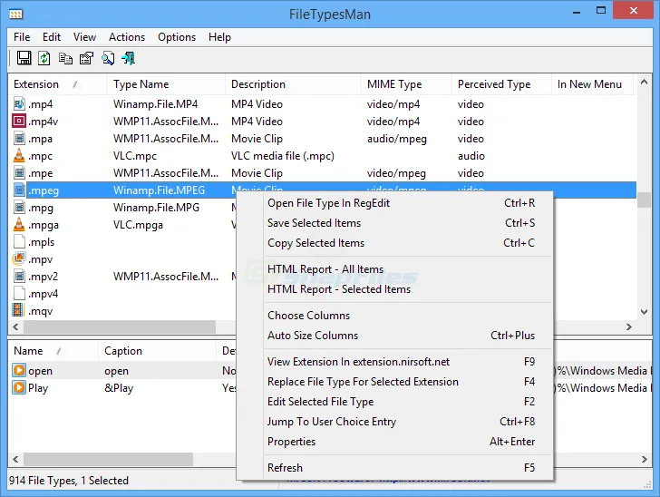 FileTypesMan Ekran görüntüsü 1