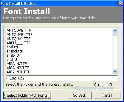 Font Install & Backup Ekran görüntüsü 2