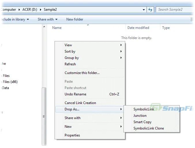 Hardlink Shell Extension Ekran görüntüsü 2