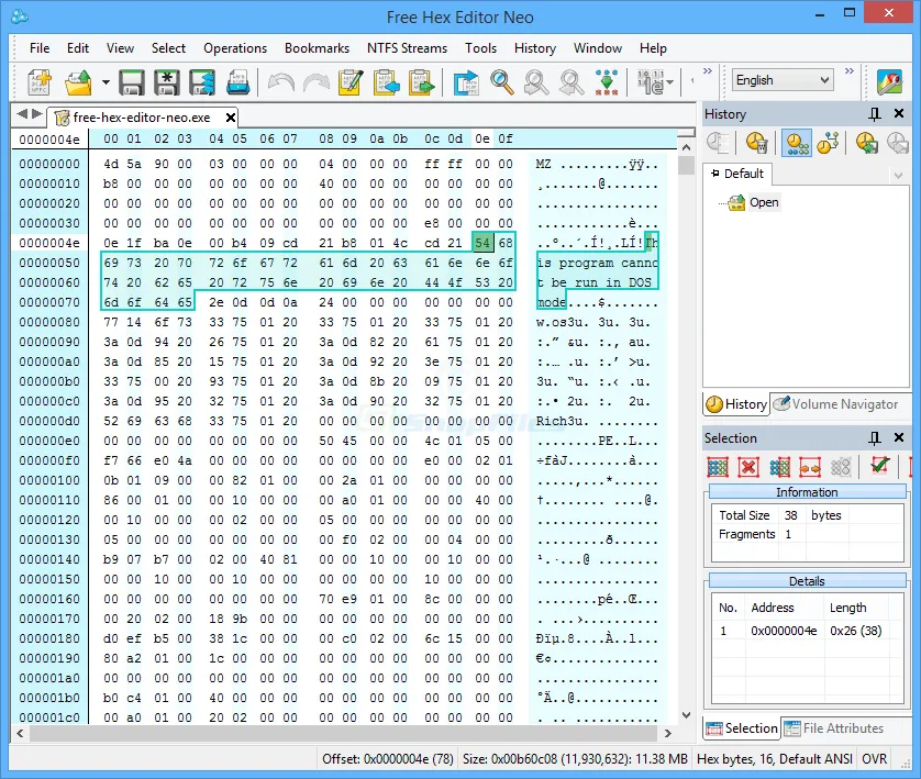 Free Hex Editor Neo Ekran görüntüsü 1