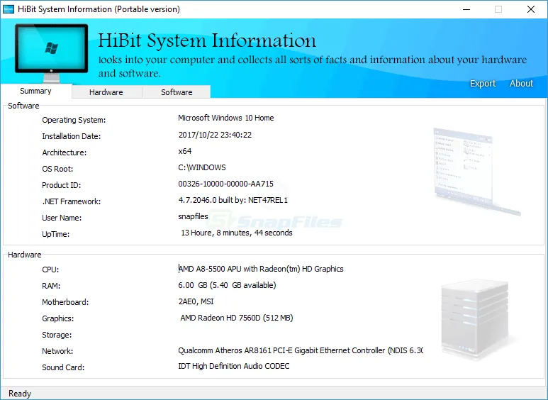 HiBit System Information Ekran görüntüsü 1