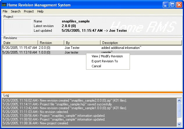 Home Revision Management System Ekran görüntüsü 1