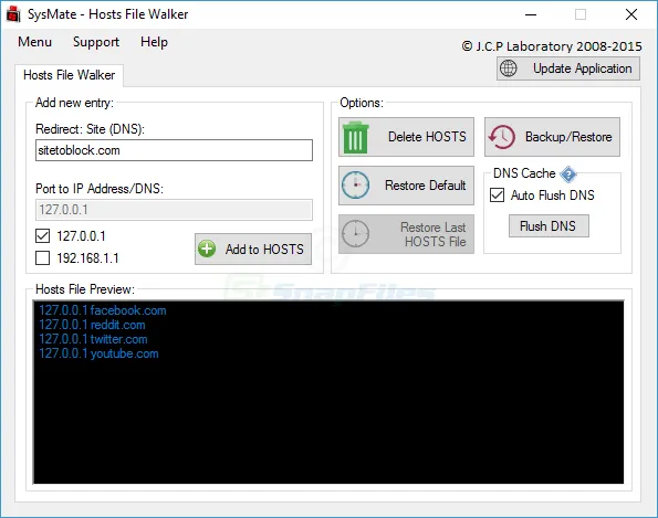 SysMate Hosts File Walker Ekran görüntüsü 1