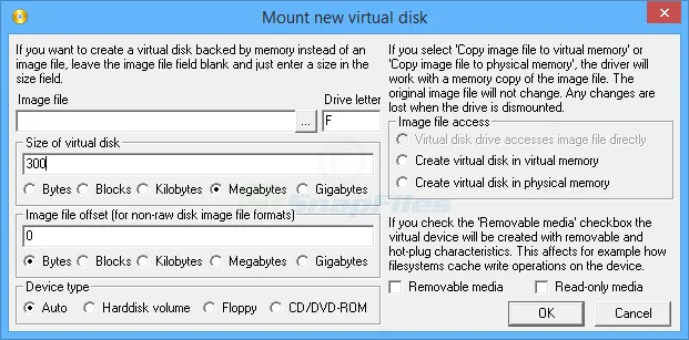 ImDisk Virtual Disk Driver Ekran görüntüsü 2