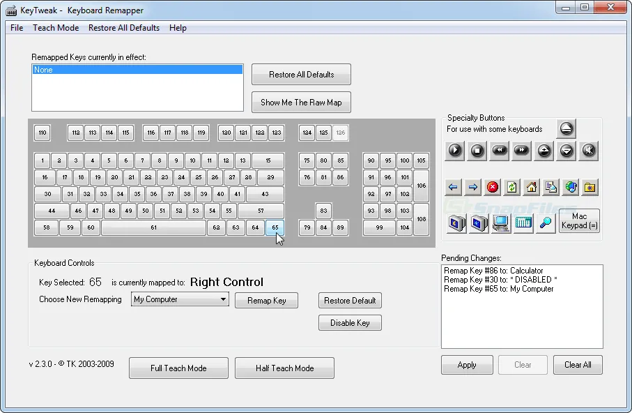 KeyTweak Ekran görüntüsü 1