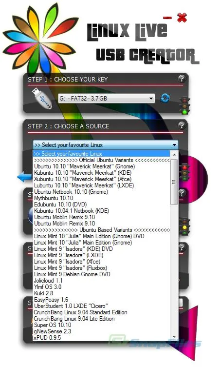 LiLi USB Creator (Linux Live) Ekran görüntüsü 2