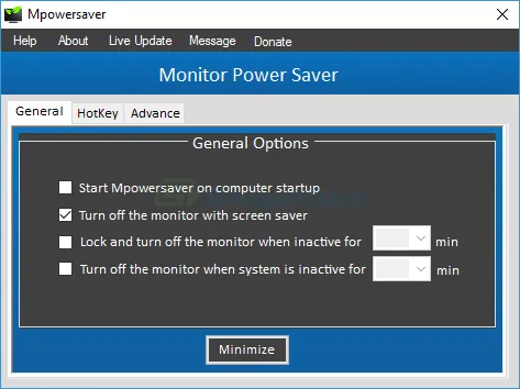 MpowerSaver Ekran görüntüsü 1