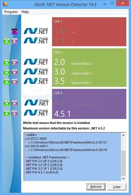 .NET Version Detector Ekran görüntüsü 1