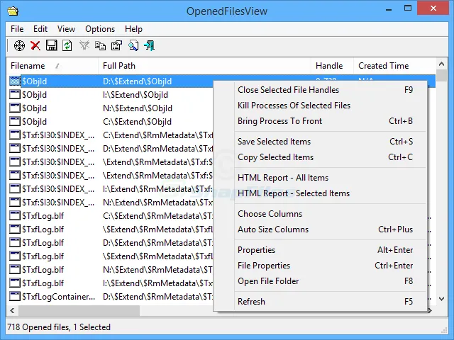 OpenedFilesView Ekran görüntüsü 1