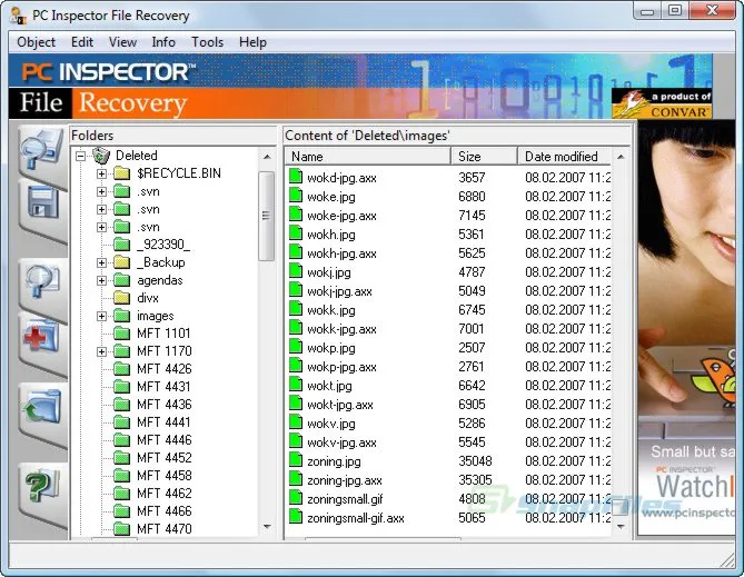 PC Inspector File Recovery Ekran görüntüsü 1