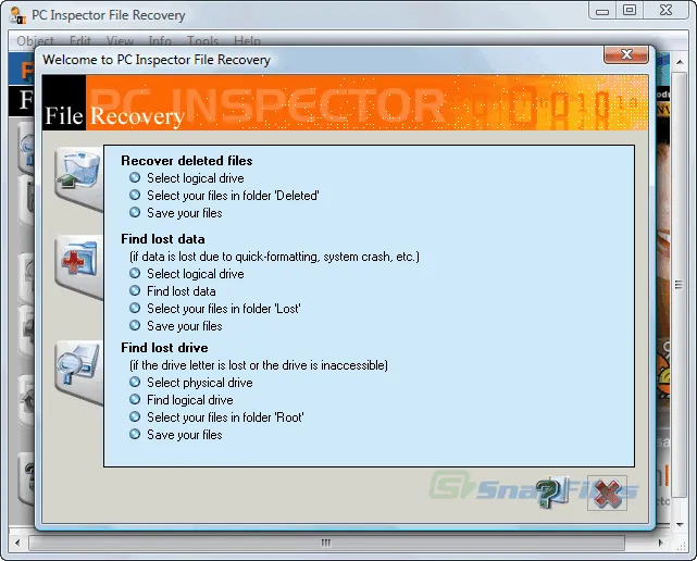 PC Inspector File Recovery Ekran görüntüsü 2