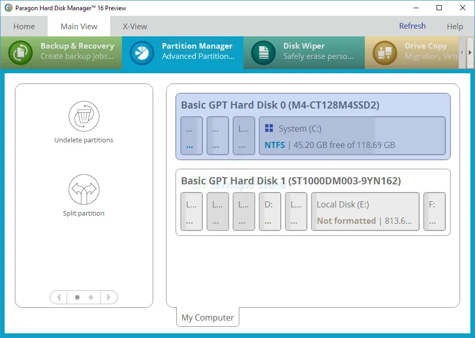 Free Hard Disk Manager (Preview) Ekran görüntüsü 1