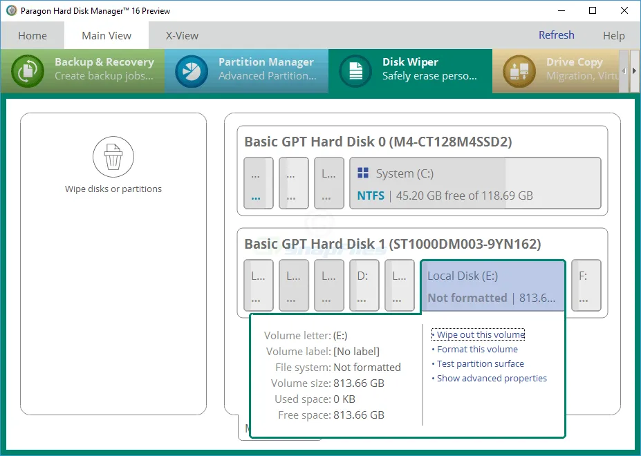 Free Hard Disk Manager (Preview) Ekran görüntüsü 2