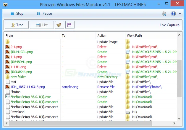 Phrozen Windows File Monitor Ekran görüntüsü 2