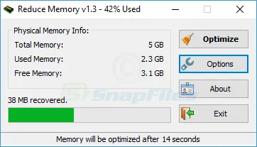 Reduce Memory Ekran görüntüsü 2