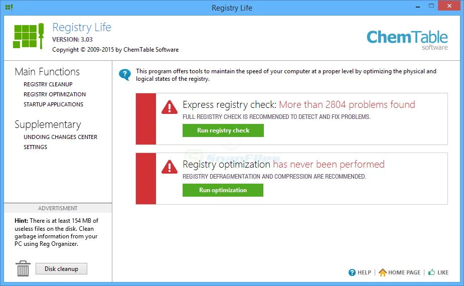 Registry Life Ekran görüntüsü 1